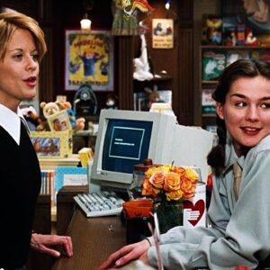 Tom Hanks y Meg Ryan en You've Got Mail, película que hoy sería considerada thriller sobre manipulación emocional